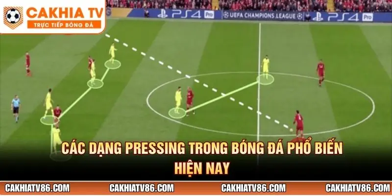 Các dạng pressing trong bóng đá phổ biến hiện nay
